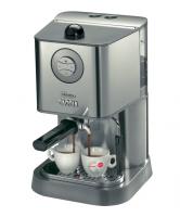 Gaggia New Baby Class (Гаджиа Нью Бэби Класс) – еще одна модель линейки New Baby, теперь в облицовке из нержавеющей стали и оригинальной панелью управления.
