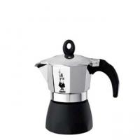Гейзерная кофеварка Bialetti Dama Gran Gala на 3 чашки. Оригинальная ручка из бархатистого пластика с декоративной металлической вставкой