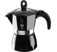 Гейзерная кофеварка Bialetti Dama Black на 3 чашки. Оригинальная ручка из бархатистого пластика с декоративной металлической вставкой. Износостойкая порошковая краска 